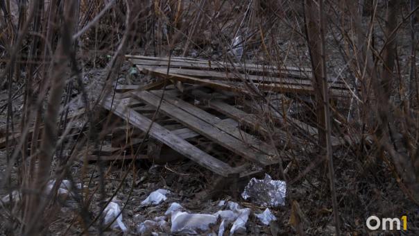 С омской улицы Доковская коммунальщики вывезли более 200 тонн мусора