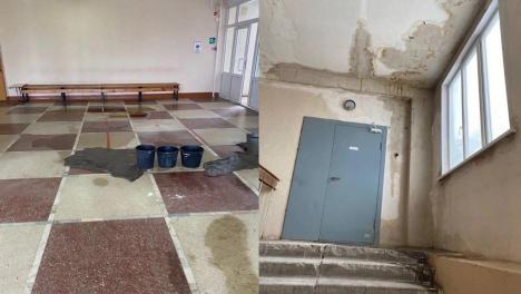 Штукатурка обваливается, топит до третьего этажа: второй корпус ОмГУ заливает водой