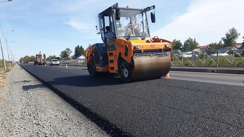 В Омской области завершается ремонт дороги Сыропятское – Калачинск