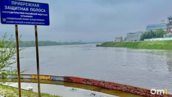 В Омске уровень воды в Иртыше упал на семь сантиметров