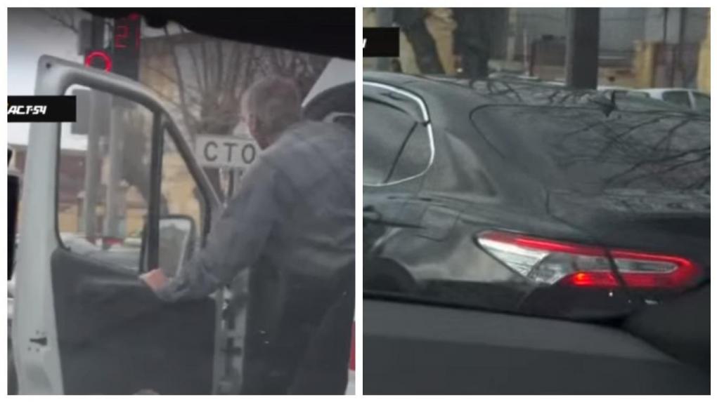 Новосибирец на Toyota Camry не уступил дорогу скорой помощи с мигалкой