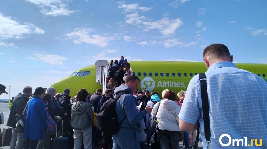В Новосибирске приземлился самолёт с кровью на фюзеляже