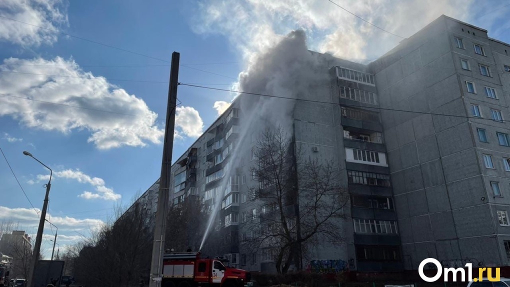 В Омске на Левобережье горят две квартиры – ФОТО