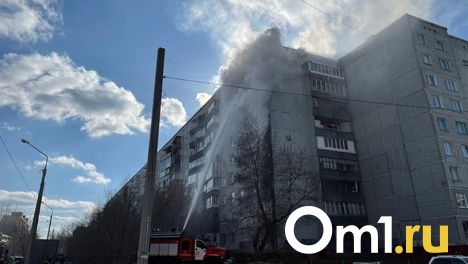 В Омске на Левобережье горят две квартиры – ФОТО