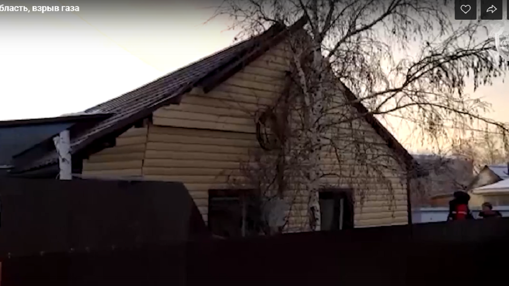 Появилось видео последствий взрыва газа в доме в Омской области
