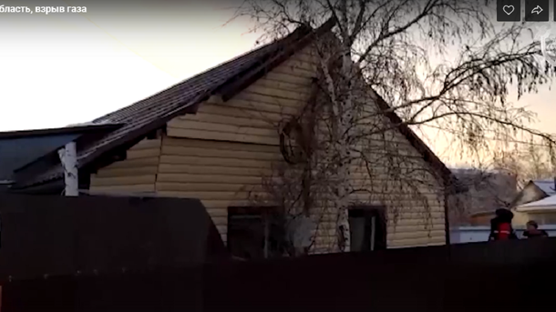 Появилось видео последствий взрыва газа в доме в Омской области