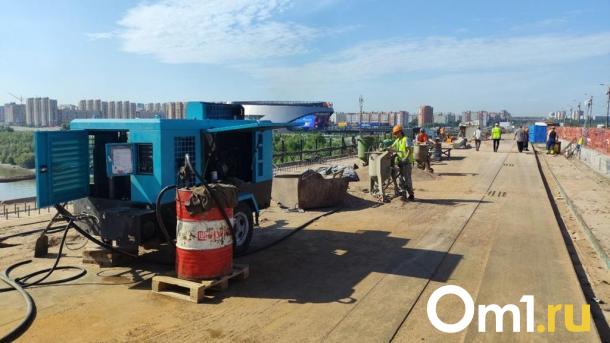 Готов на 20 %: показываем, как проходит ремонт омского моста у Телецентра