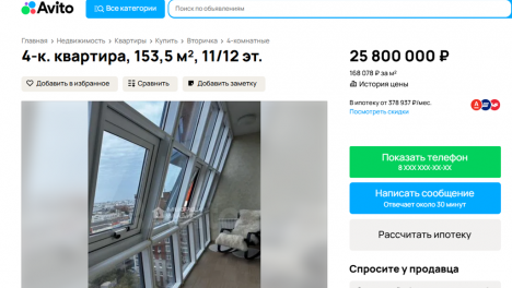 Панорамные лоджии и финская сауна: в Омске за 25 миллионов продают дизайнерскую квартиру