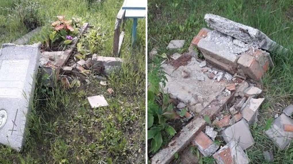 За месяц 51 заявление. Вандалы разбивают памятники на омском кладбище