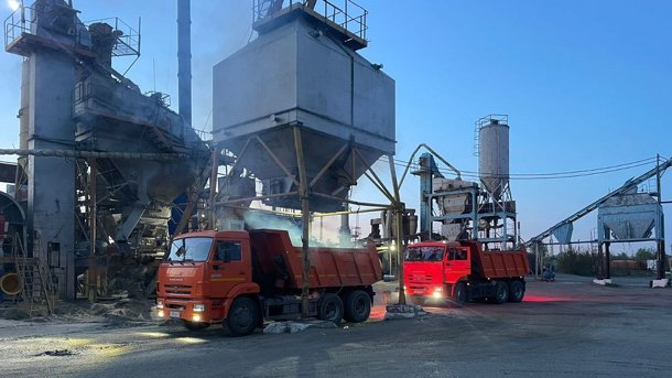 Омский асфальтобетонный завод произвёл более 20 000 тонн асфальта