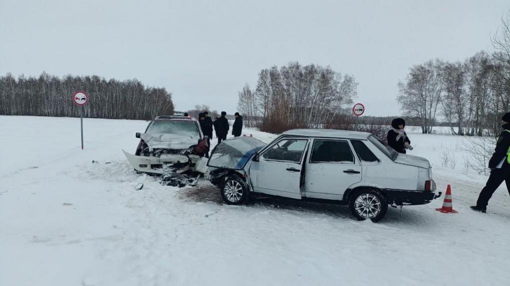 В Омске водитель выехал на встречную полосу и умер на месте