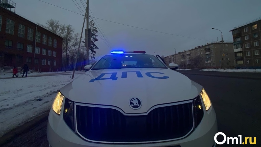 Чуть не замерзли насмерть. Омские автоинспекторы спасли на трассе отца с двумя детьми