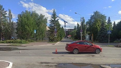 В Омске девушка на иномарке сбила школьницу