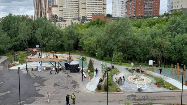 В Калининском районе Новосибирска открыли первую очередь Ельцовского парка