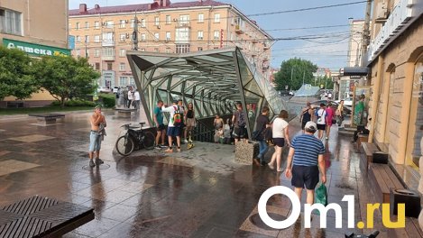 В Омске пролился долгожданный дождь