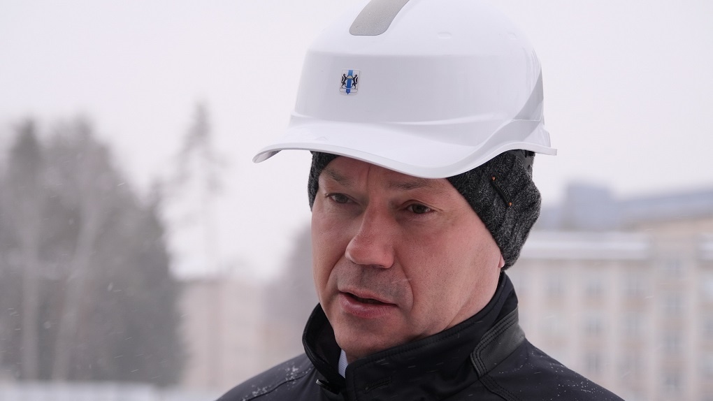 Губернатор Новосибирской области проконтролировал работы на площадке строительства кампуса НГУ