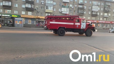В Омске пожарная машина на встречке врезалась в легковушку