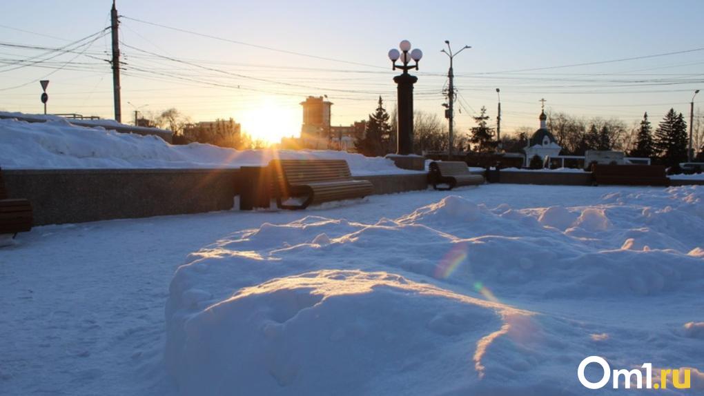 Аномальные морозы до -36 идут на Омск