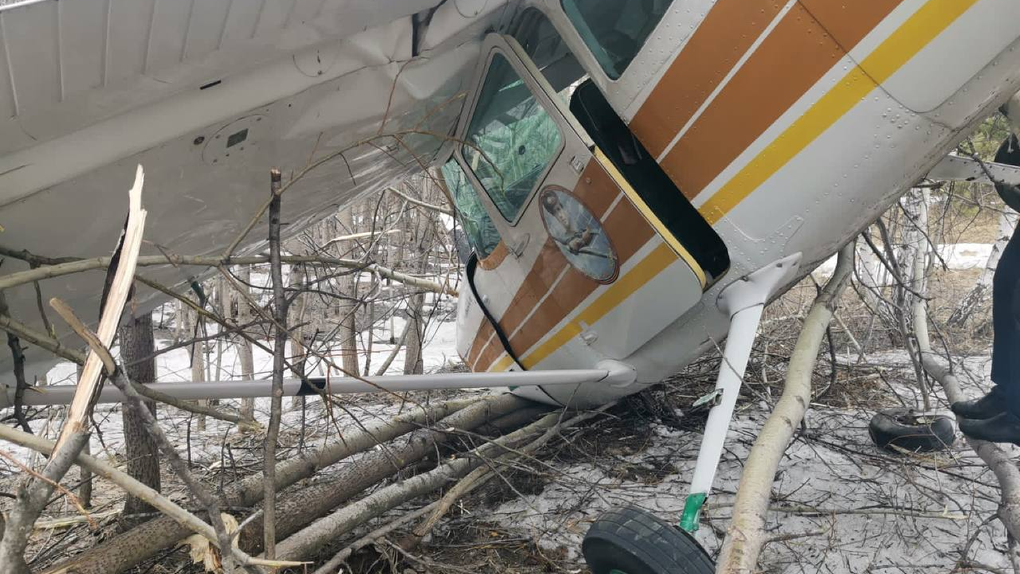 В Заельцовском районе Новосибирска упал частный самолёт