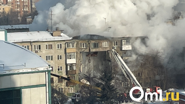 Появились фото последствий обрушения дома в Новосибирске