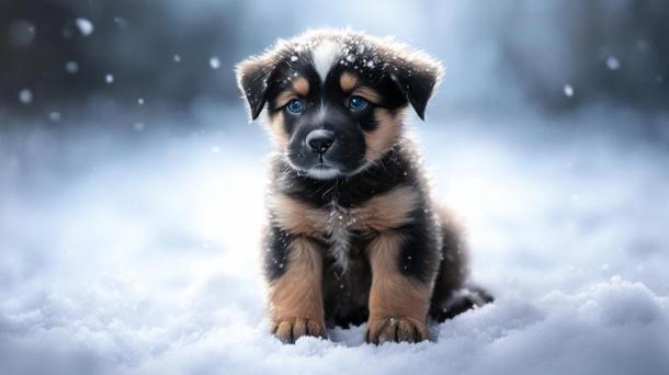 Живодёр проломил череп щенку на окраине Омска