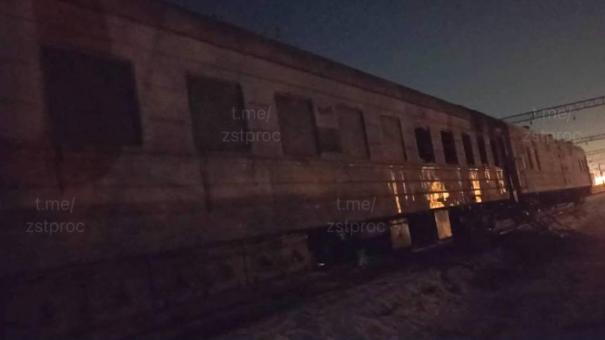 Под Новосибирском загорелся вагон на станции Речкуновка