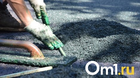В Омске дорожники закатали асфальт в грязь