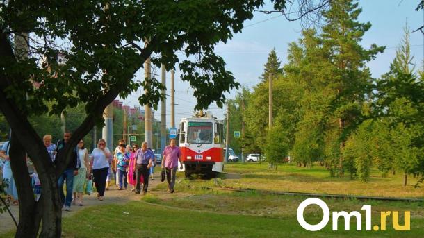 В Омске на два дня изменят маршруты трёх трамваев