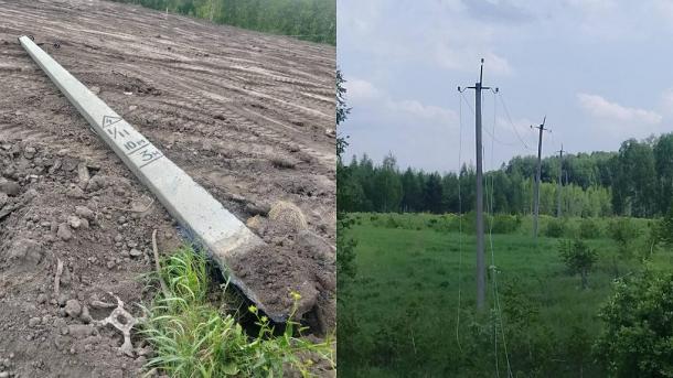 В пригороде Новосибирска автомобиль сбил опору ЛЭП, обесточив 30 подстанций