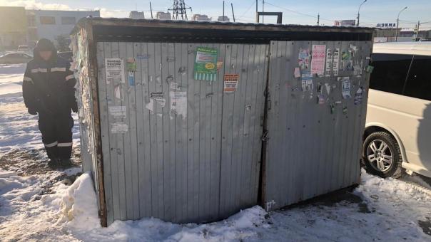В Новосибирске демонтировали ряд незаконно установленных объектов