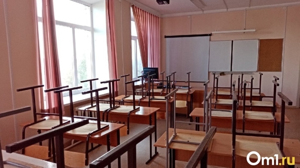 В одной из школ Новосибирска из-за потепления протекли потолки