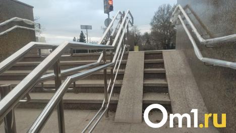 В Омске отремонтировали часть подземного перехода у Театральной площади