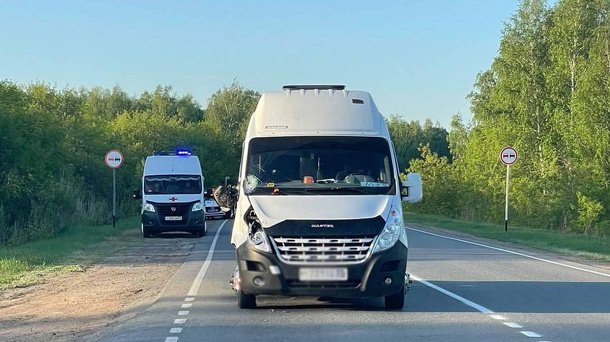 Под Омском пассажирский автобус насмерть сбил пешехода