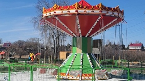 Спонсор подарил омичам российскую карусель за 2,6 миллиона рублей