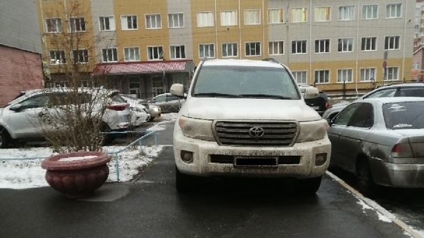 Интернет-мститель покарал омичку, которая парковалась на тротуаре