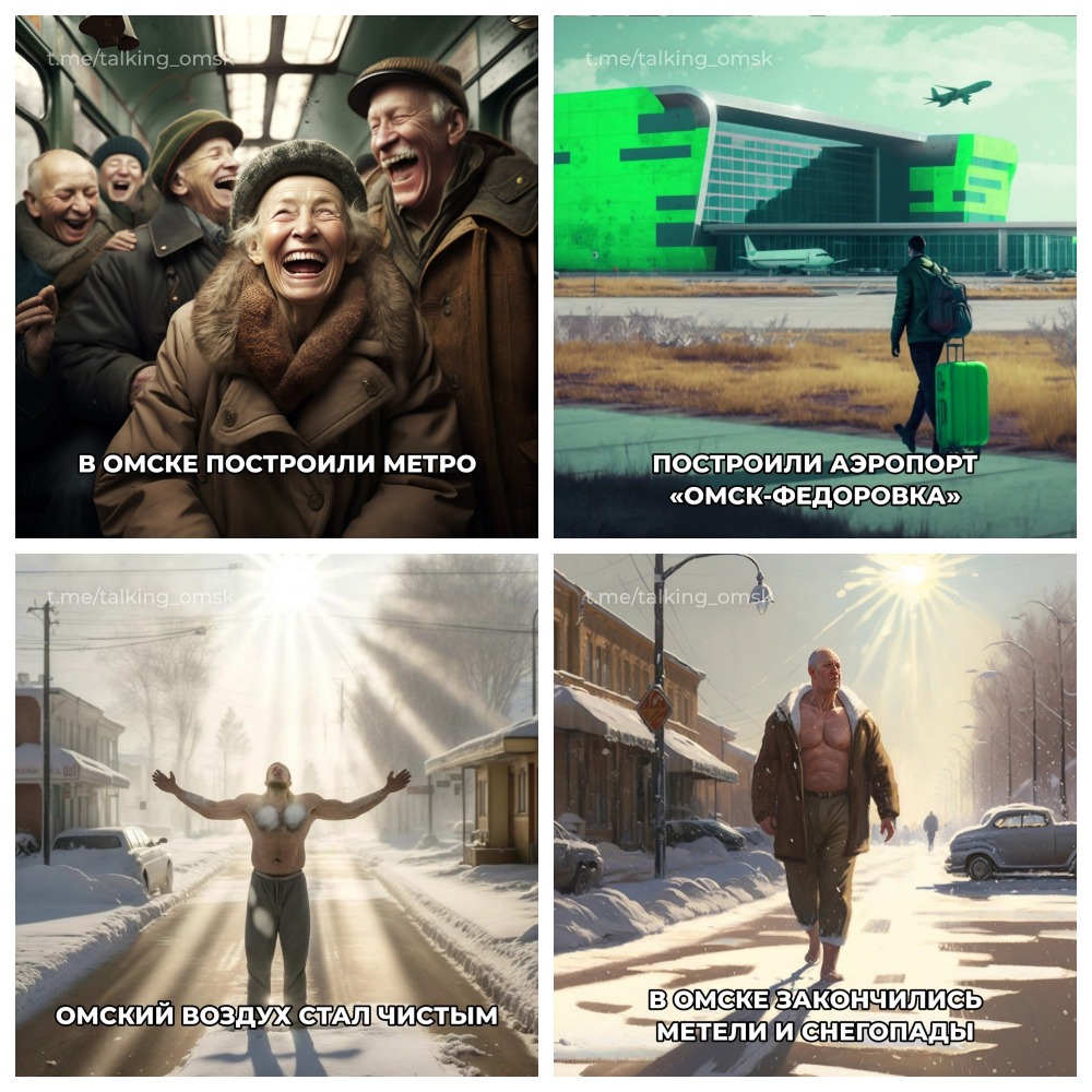 Нейросеть визуализировала заветные мечты омичей