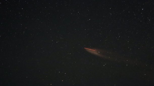 Над Омском пролетел космический корабль «Союз МС-24» с экипажем космонавтов