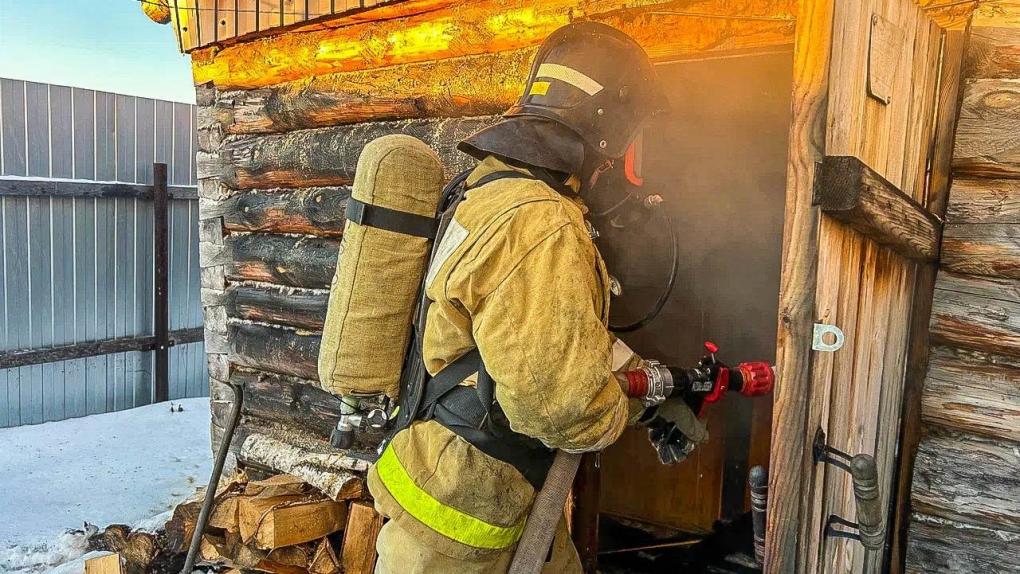 В Омской области произошёл пожар из-за печи