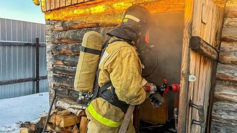 В Омской области произошёл пожар из-за печи