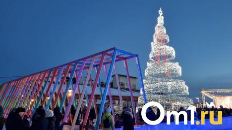 В Омске открыли главную городскую ёлку