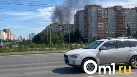 В Омске загорелись мусорные баки у жилых домов на улице Крупской