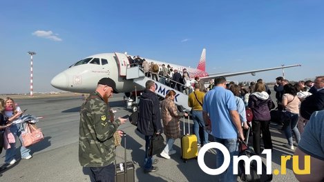 В Омске на час задержали вылет самолёта в Москву