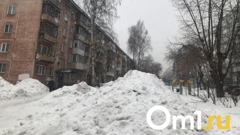 Омичи взялись за лопаты, чтобы освободить дорогу