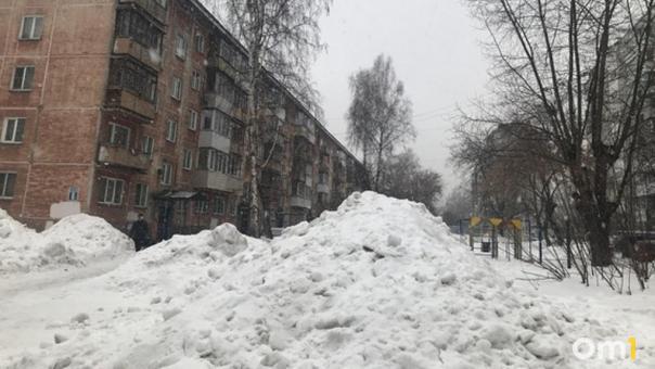 Омичи взялись за лопаты, чтобы освободить дорогу