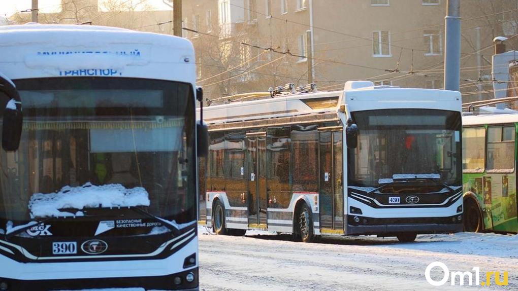 В Омске запустят три новых троллейбусных маршрута