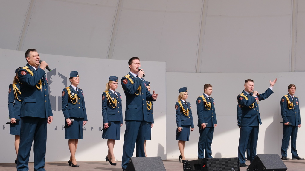 Митинг-концерт с символикой Z проходит в Новосибирской области