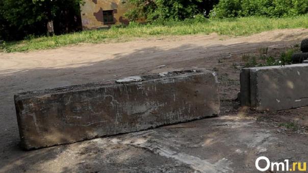 Дворовые войны: толпа омичей утащила бетонный блок, поставленный другими омичами