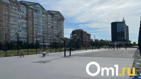 В Омске продолжается строительство Центра уличного баскетбола