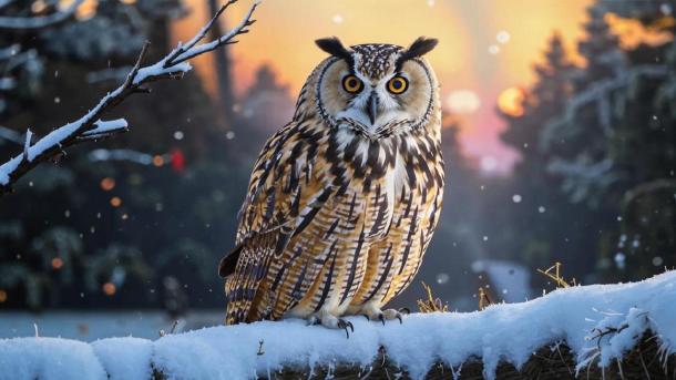 Покалеченную сову спасли в Новосибирске и вернули в дикую природу