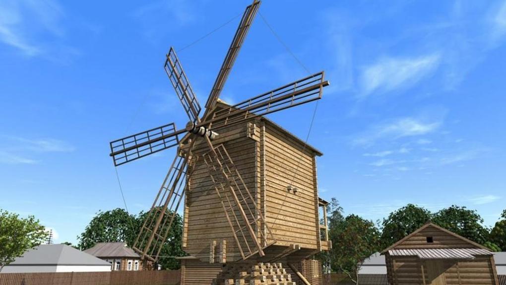 В Большеречье появится дореволюционная ветряная мельница в натуральную величину